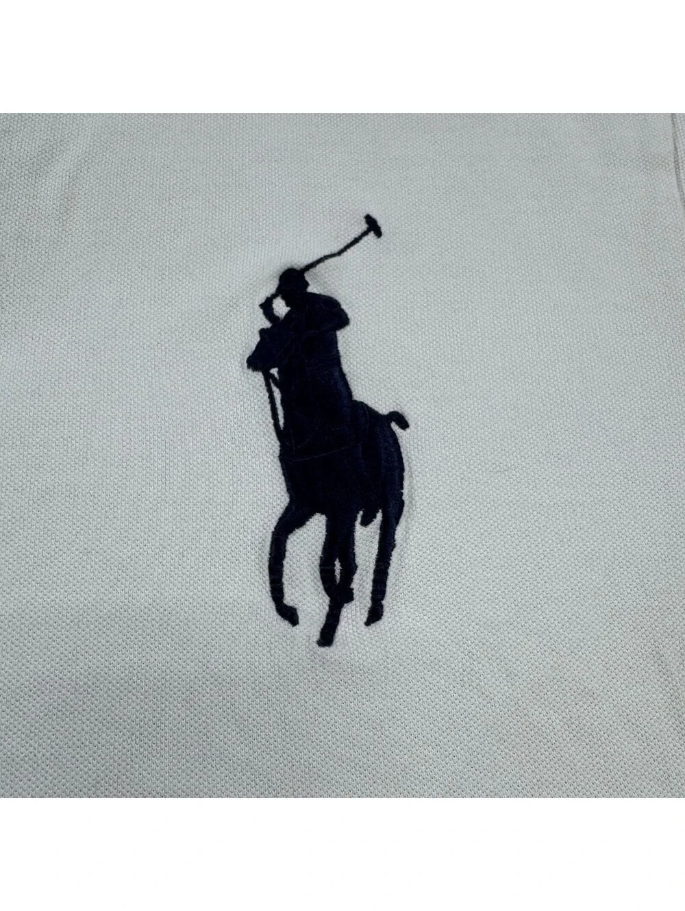 Polo Ralph Lauren Custom Slim Fit Big Pony Polo Shirt with Crest White XXL